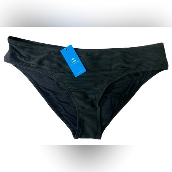 CUPSHE Women’s XL Bikini Bottom Ribbed Low Waisted Cheeky Bathing Suit NWT - Picture 1 of 5